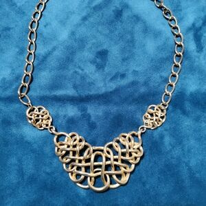 Gold Filigree Statement Necklace